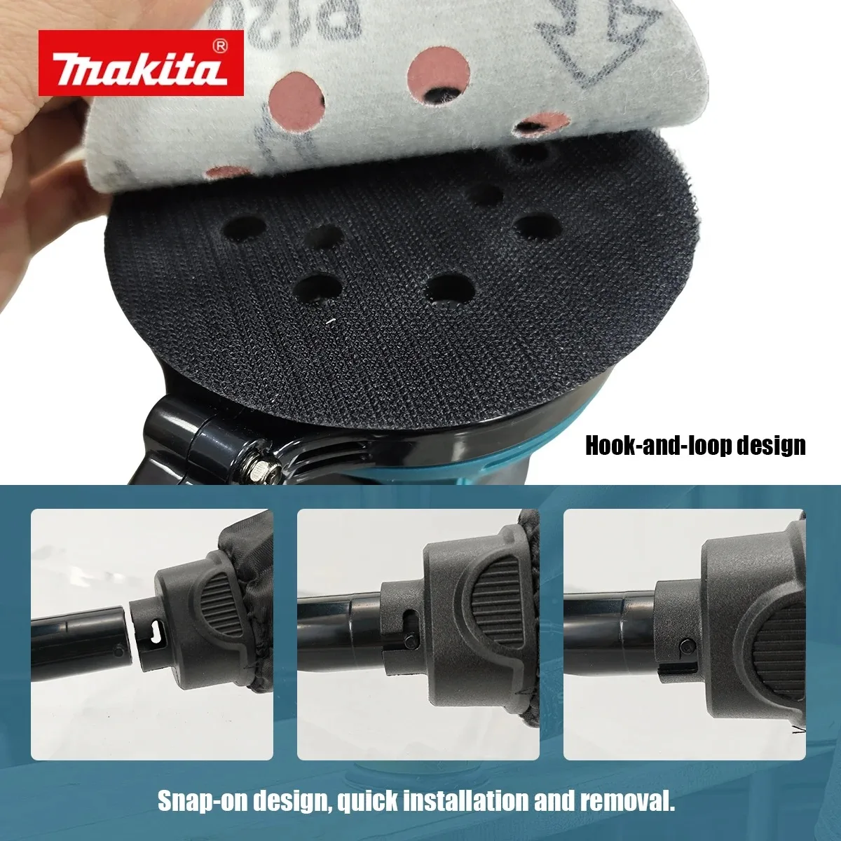 Original Makita DBO180Z 18V Cordless Random Orbital Sander for Woodworking Putty Polishing DIY and Professional Use Bare Tool