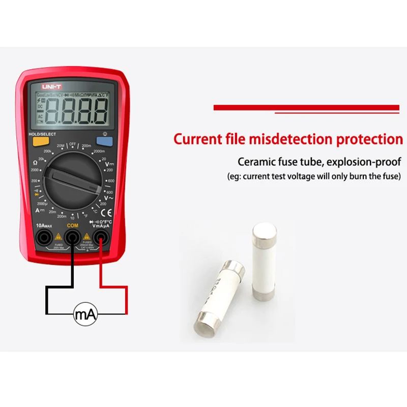 UNI-T Digital Multimeter UT33D+ UT33C+ UT33B+ UT33A+ Palm Size Multimeters DC AC voltmeter Resistance Tester