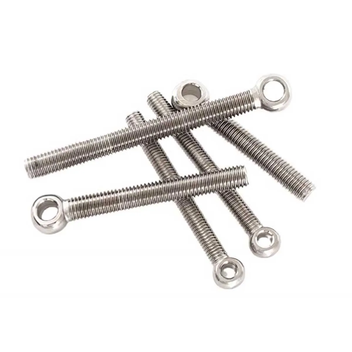 304 Stainless Steel Extended Full Tooth Articulated Bolt/Lifting Ring Screw With Hole M5M6M8M10M12