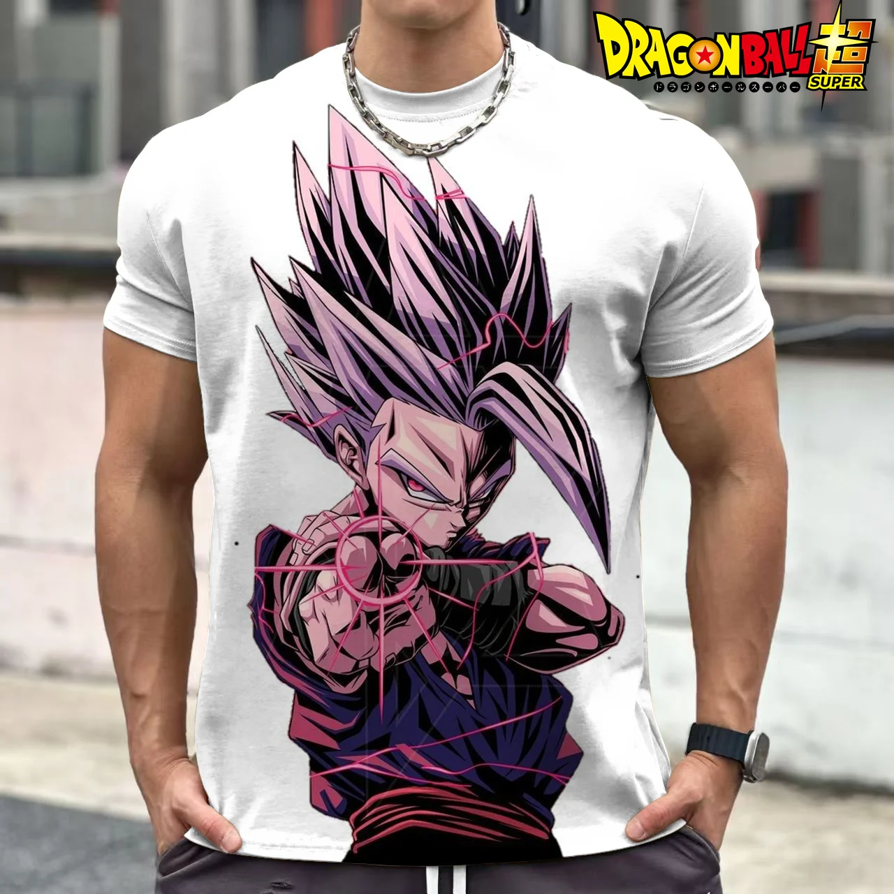 

Fashion Dragon Ball Goku Cosplay Men's T Shirts for Boys Kids Super Saiyan Anime Cartoon Breathable Cotton Short Sleeve Tee