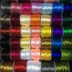 2mm Chinese Knot Rope 10meters-250yards 35colors Mix Nylon Satin Silky Macrame Cord Beading Braided Bracelet String Thread