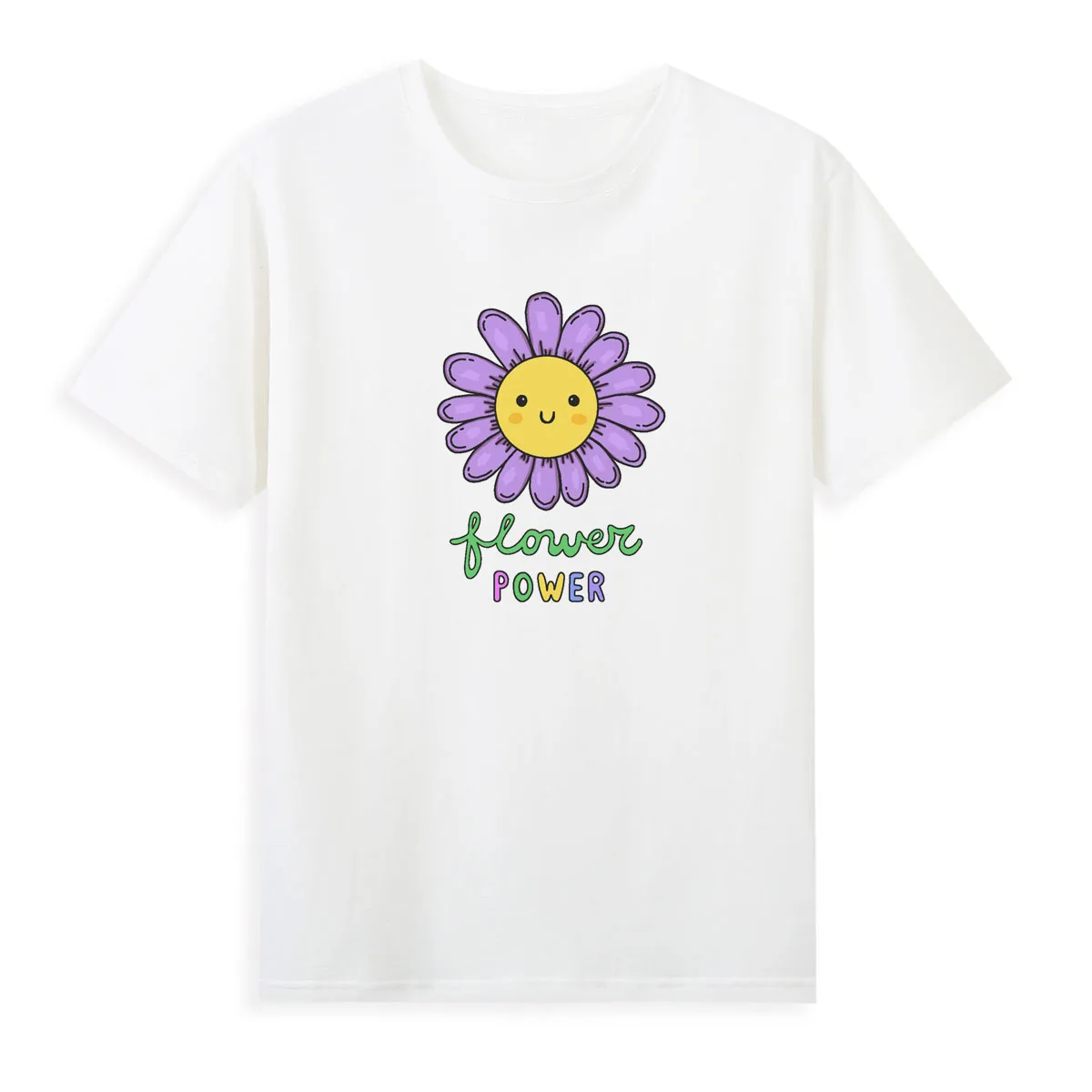 Purple Sunflower Beautiful T-shirt Original Brand Clothing Summer Short Sleeve tee Top Oversized tshirt A0165