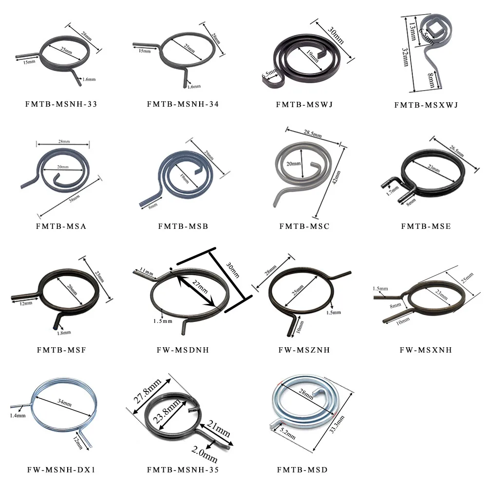 FUMAO Anti-theft door lock spring Various specifications The handle spring torsion spring Electronic lock torsion spring