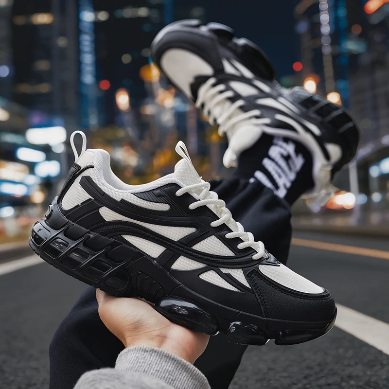 

Couple Style Spring and Autumn Running Shoes Lightweight Fashionable Breathable Upper Md Soft Sole Anti Slip Sports Men'S Shoes