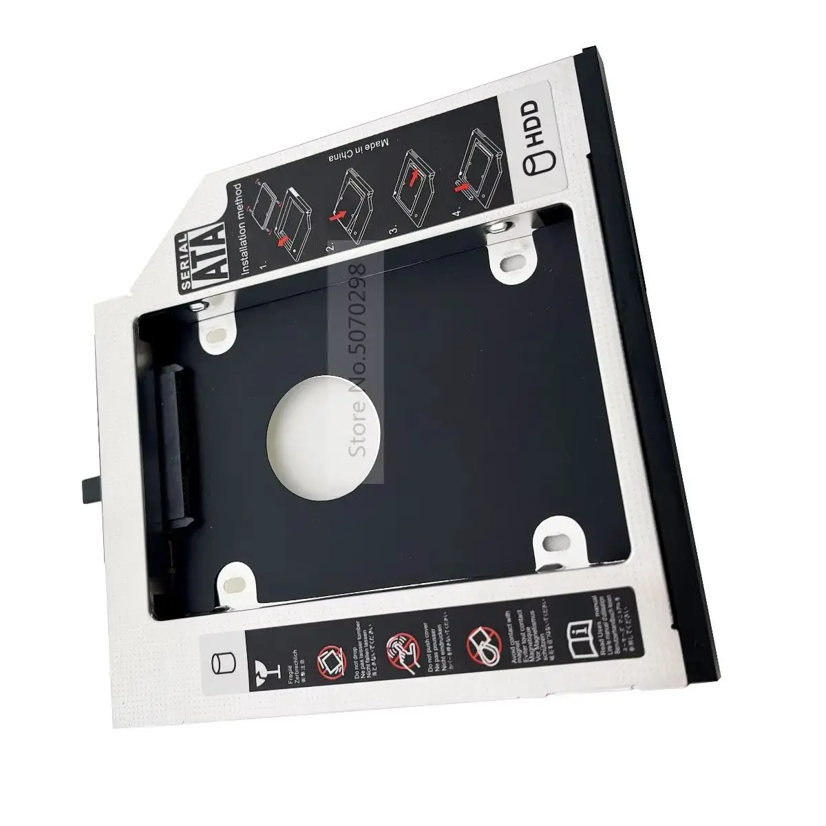 

with Bezel Panel 2nd SATA 2.5" Hard Drive HDD SSD Optical Caddy for IBM Lenovo ThinkPad T430 W430 T530 W530 T430i R400 R500