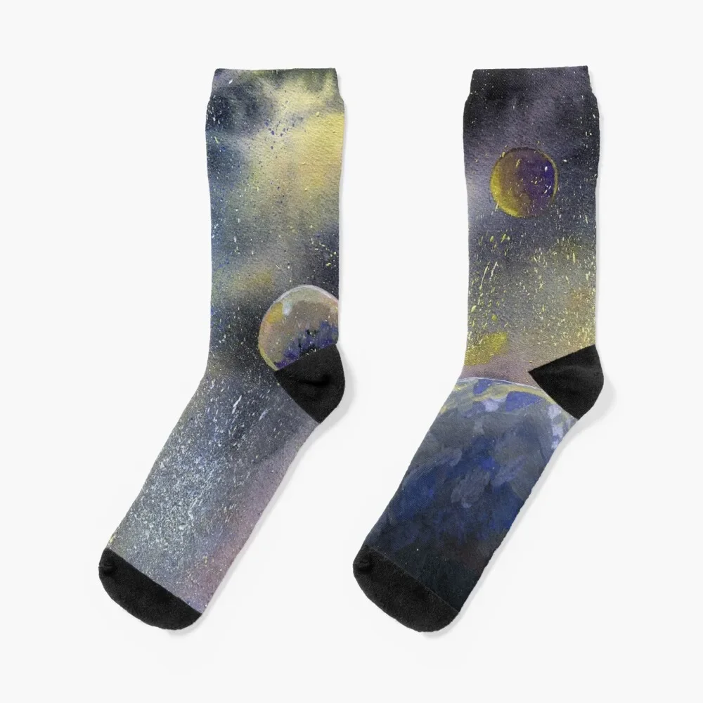Unknown galaxy Socks colored gym Socks Female Men's