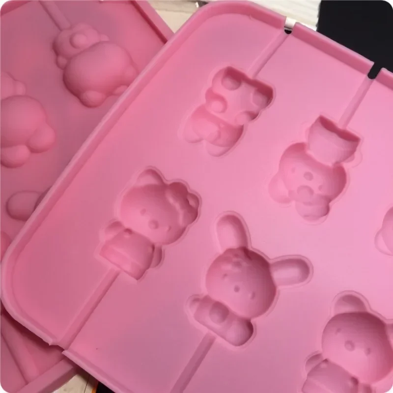 Sanrio Hello Kitty 3D Cute Silicone Molds DIY Cake Decorating Tools Chocolate Mold Accessories Kitchen Ice Cubes Baking Mould