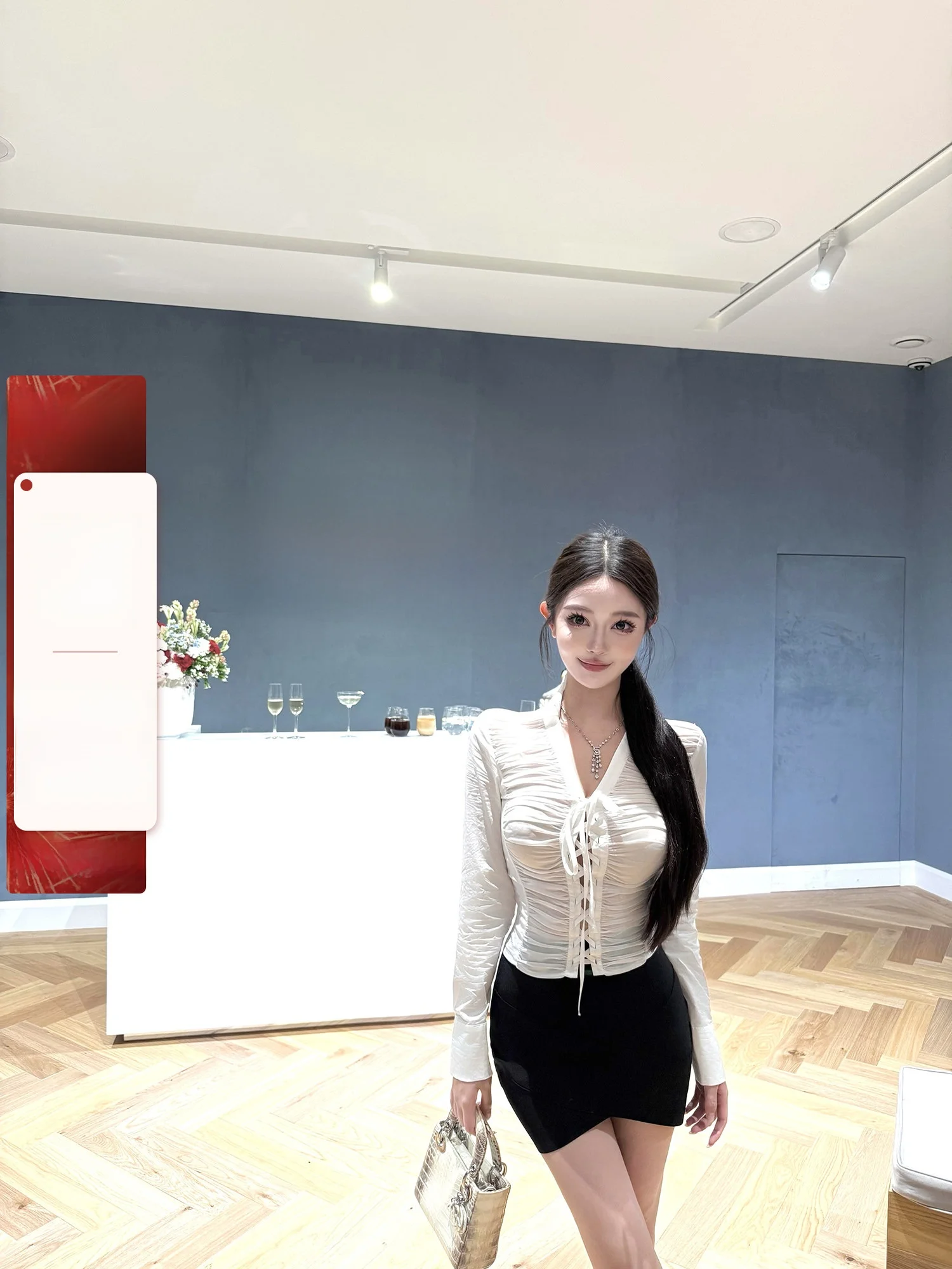 

Костюм-двойка Ele Sle Viola Secretary Ultra NT Sense Wrap Set: модный женский комплект из осенней коллекции с короткой юбкой