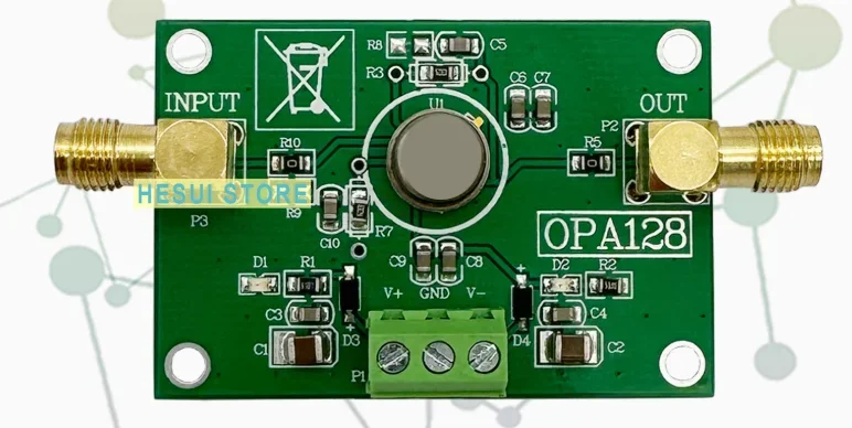 

Модуль операционного усилителя заряда OPA128 (OP AMP) с низким смещением и низким уровнем отсечки 110 дБ