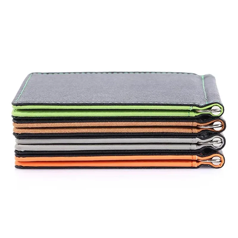 Amazon Classic Men's Wallet PU Card Bag Card Holder Wallet Men's Multifunctional Dollar Clip Foreign Trade Explosive Wholesale