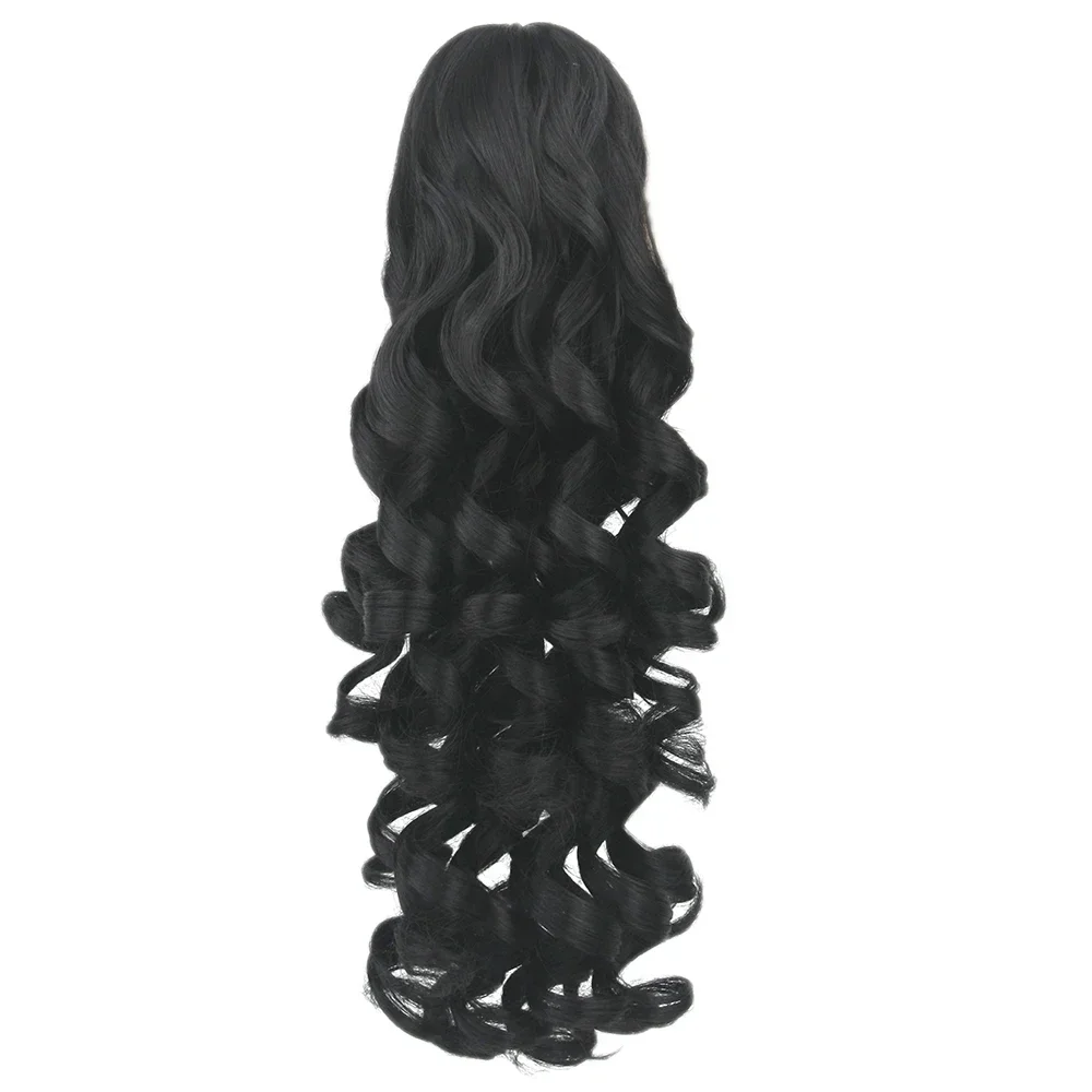 Long Blonde Curly Clip In Hair Extensions Pony Tail High Hairpieces for Hair Claw Ponytail Women Headwear Accessories