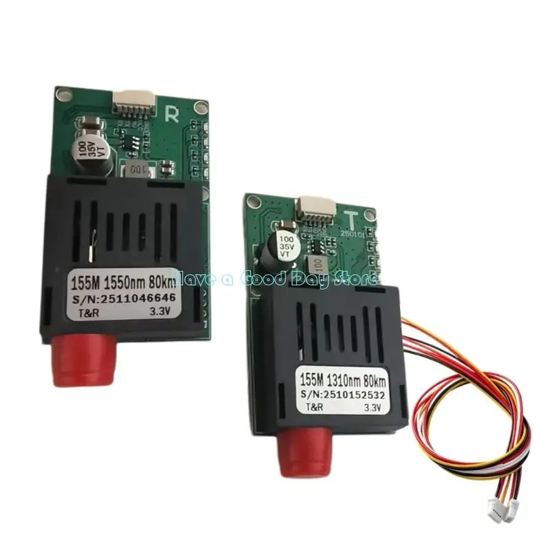 462D FPV Fiber Opticals Video Data Transmitter Receiver Set With MX1.0 5P Interfaces Low Power Consumption