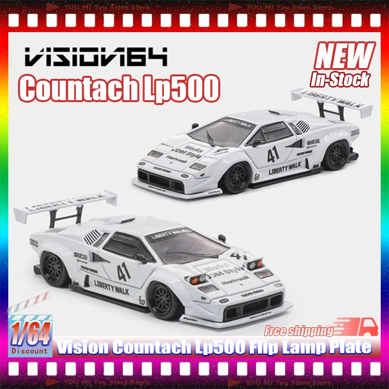 

Новое видение, масштаб 1:64, счетчик Lp500, миниатюрная модель автомобиля из сплава, литье под давлением, имитация флип-лампы, пластина на заказ, игрушки, подарки, орнамент