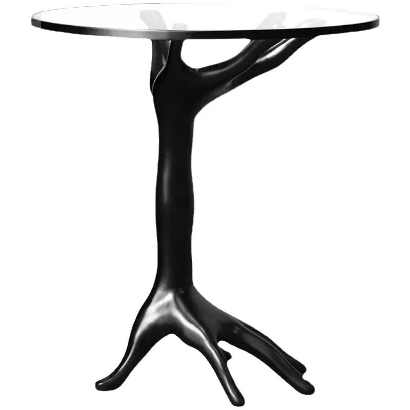 

Art light luxury hotel small coffee table small round table designer personality creative side table Internet celebrity palm