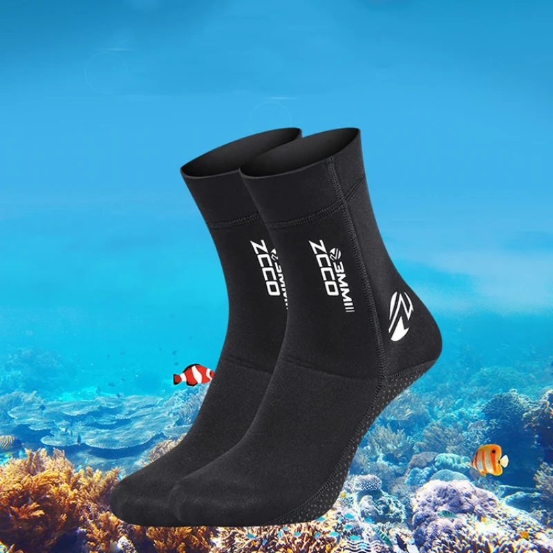 3MM Men Women Diving Socks Boots Water Shoes Non-slip Beach Wetsuit Anti-scratch Snorkeling Diving Surfing Accessories