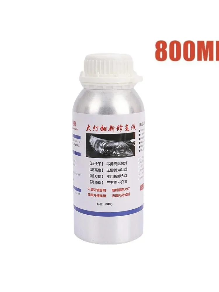 Líquido do reparo do farol do carro, Agente do reparo do risco, Equipamento limpo, 800ml