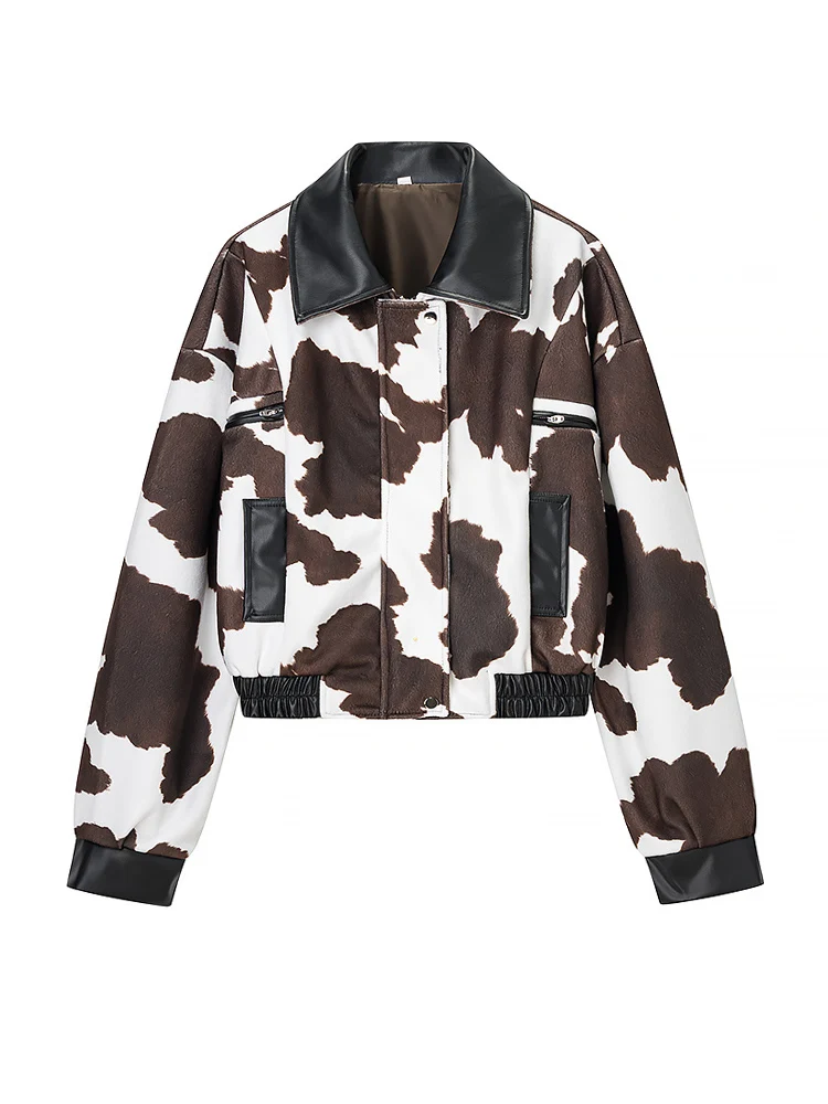 

Новая женская мода в европейском стиле, универсальная, элегантная, уникальная свободная куртка с длинными рукавами и принтом тай-дай.