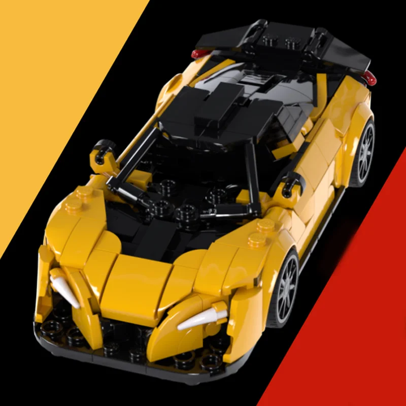 

337 шт. MOC City Champions Supercar Novitec 720S N-Largo модульный строительный блок DIY модель суперкара гоночный автомобиль игрушечный комплект дисплея