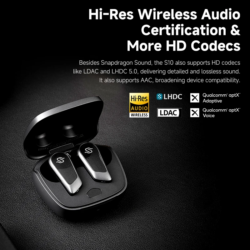 Edifier Stax Spirit S10 سماعة أذن لاسلكية تعمل بالبلوتوث سماعة رأس مستو سماعات أذن مغناطيسية إلغاء الضوضاء مرحبا الدقة LDAC LHDC AptX AAC