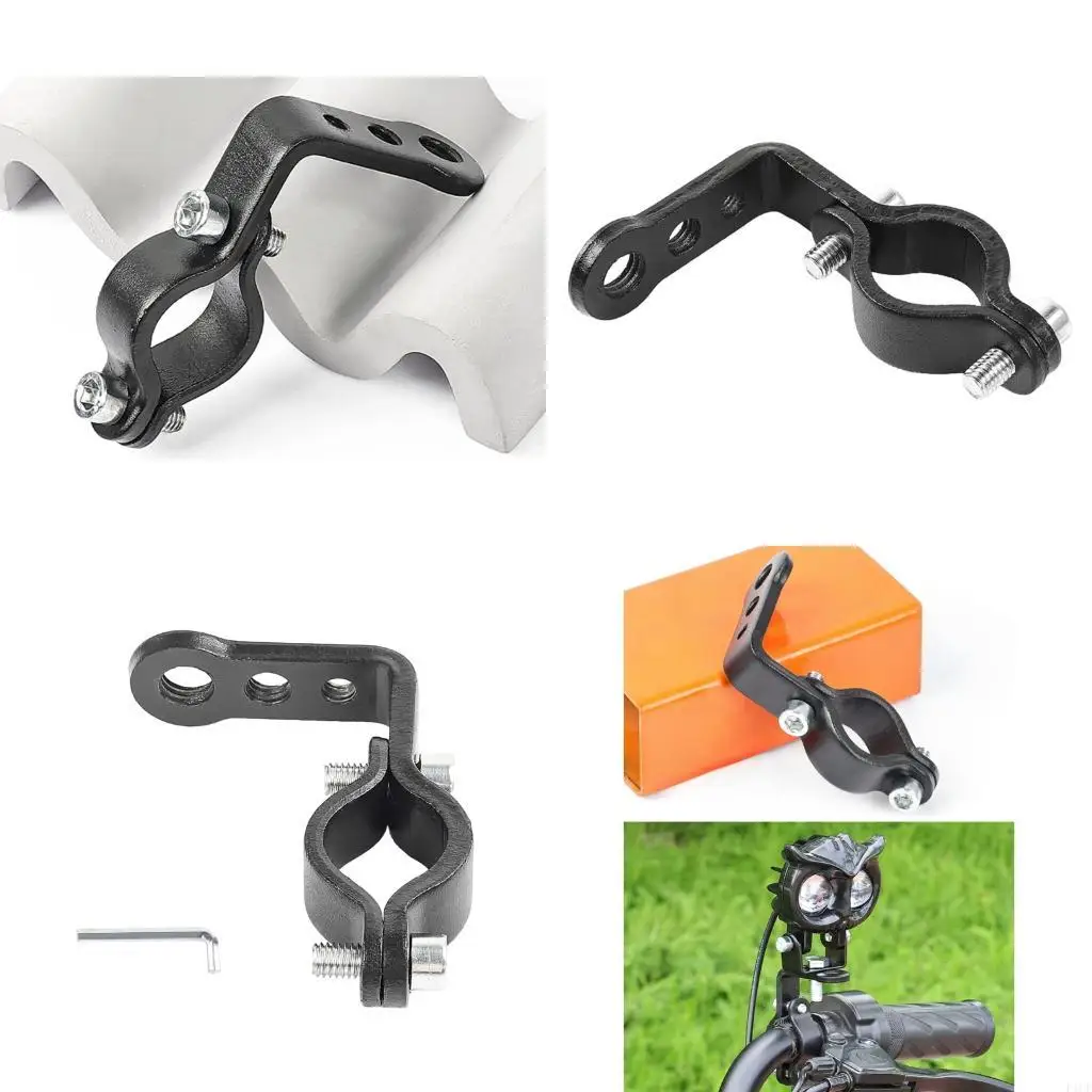 F1CF Multiple Position Motorcycle Handlebar Clamp Adjustable Mounting Bracket Tool Installation Universal Fit for Various Bike