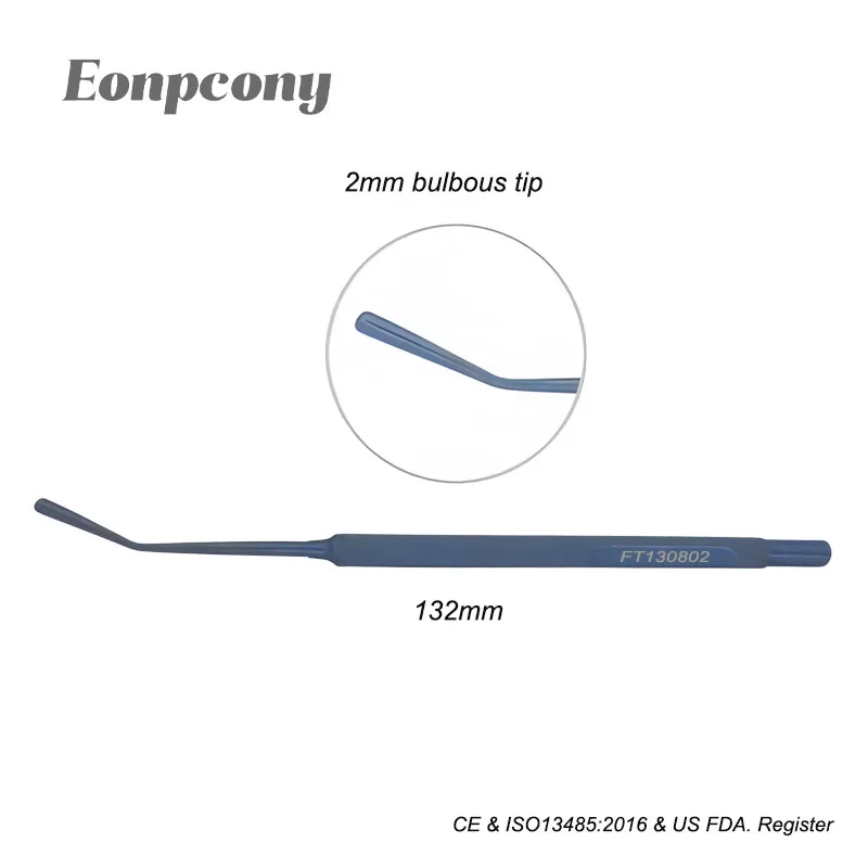 Neonate Scleral Depressor Ophthalmic Surgical Phaco Chopper Titanium Hook