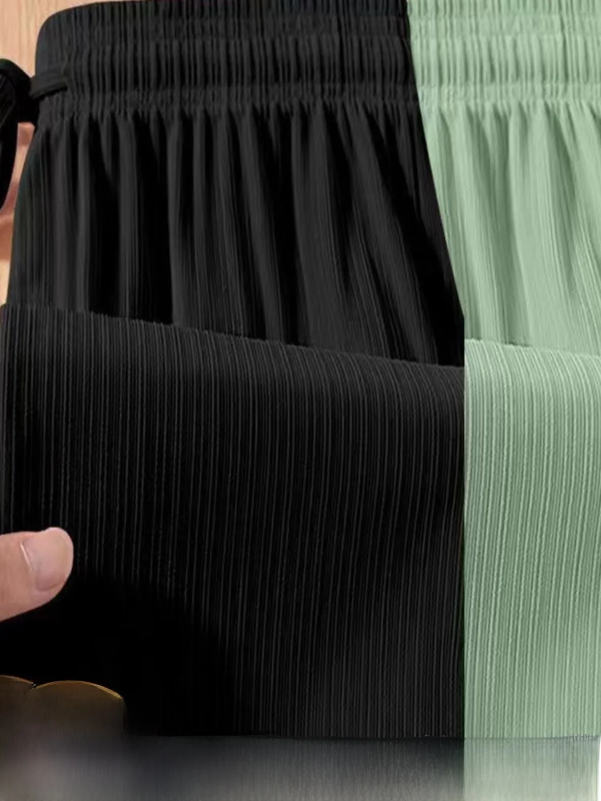 

Шелковистые брюки-палаццо с высокой талией для женщин, летние, тонкие, прямого кроя, с защитой от солнца, повседневные, для работы и отдыха