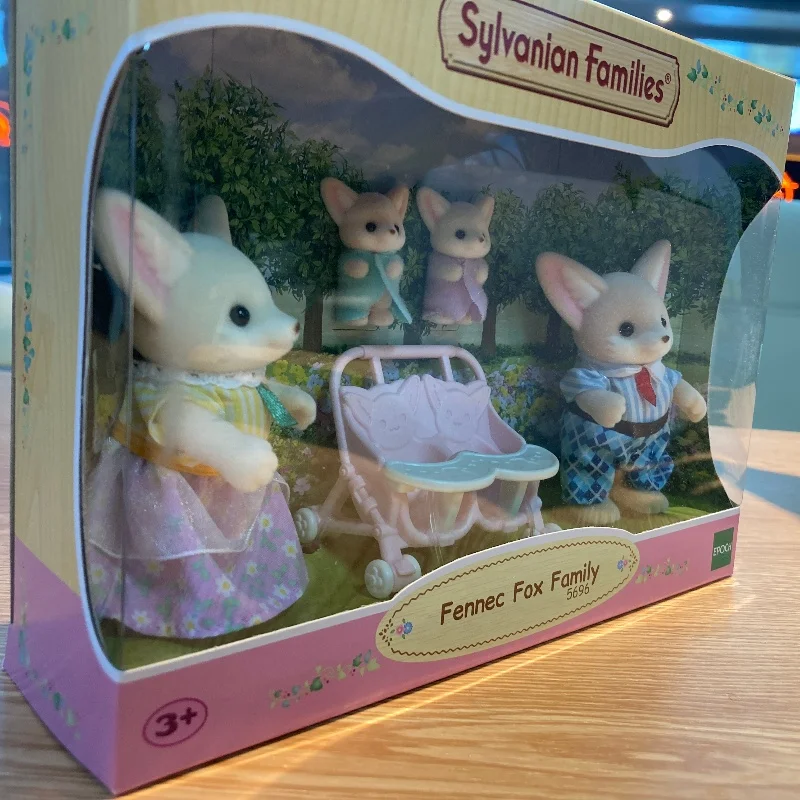 ของเล่นเด็กผู้หญิง Sylvanian Families Calico Critters ตุ๊กตาอนิเมะจิ๋ว ของเล่นเด็ก ของขวัญวันเกิด ครอบครัวสุนัขจิ้งจอกเฟเนค