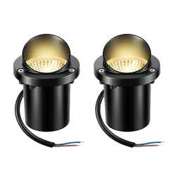 Światło krajobrazowe 10W LED Światło w ziemi Wodoodporny IP65 Ciepły biały reflektor zewnętrzny do ścieżki Ogród Podwórko Ogrodzenie Pokład Krok drzewa