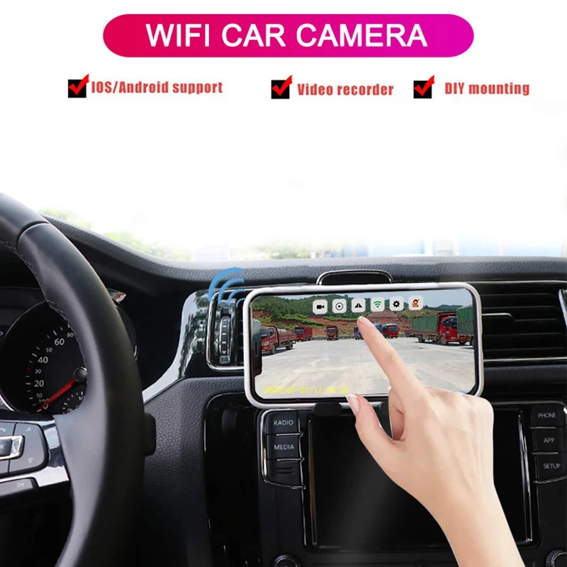 Wireless WiFi Reversing Rear View Camera For Truck Trailer Truck RV Camper Shockproof Waterproof 170° Wide Angle Night Vision