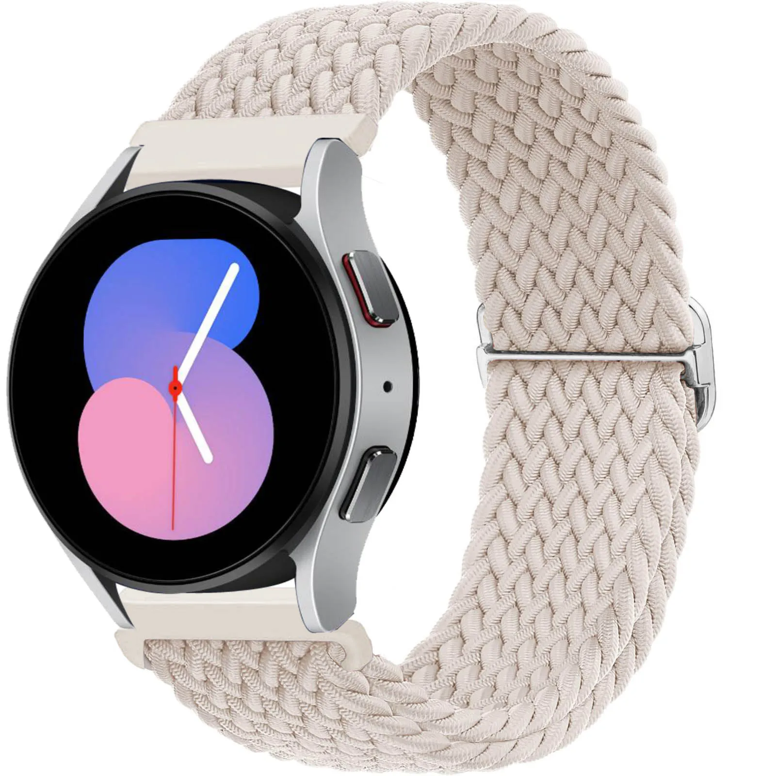 20 mm Band für Samsung Galaxy Watch 7 4 6 Classic/5 Pro/Active 2/3 elastisches geflochtenes Solo-Armband Huawei Watch GT 2e 3 Pro 4 Armband