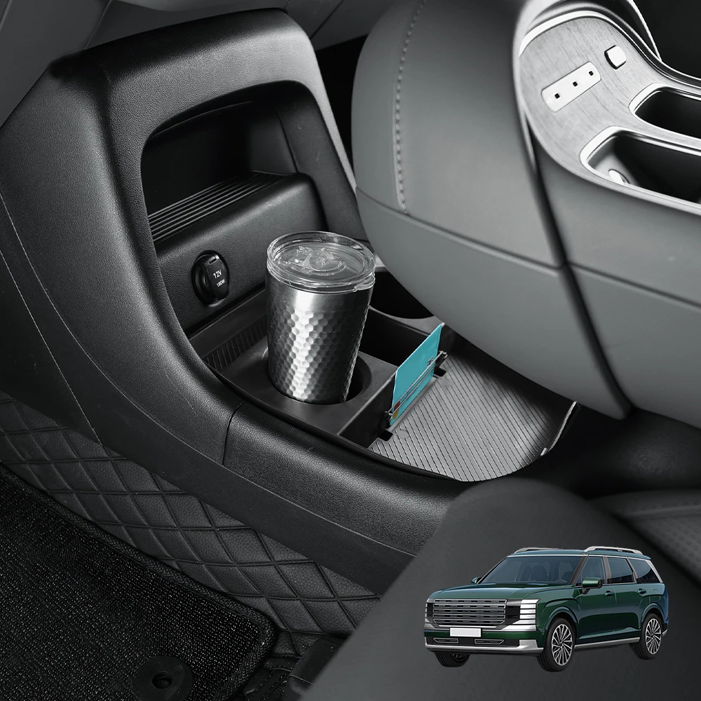 

For Hyundai Palisade 2025 2026 Seven-Seater Lower Center Console Organizer Tray Accessories Cup Holder Interior Storage Box LHD