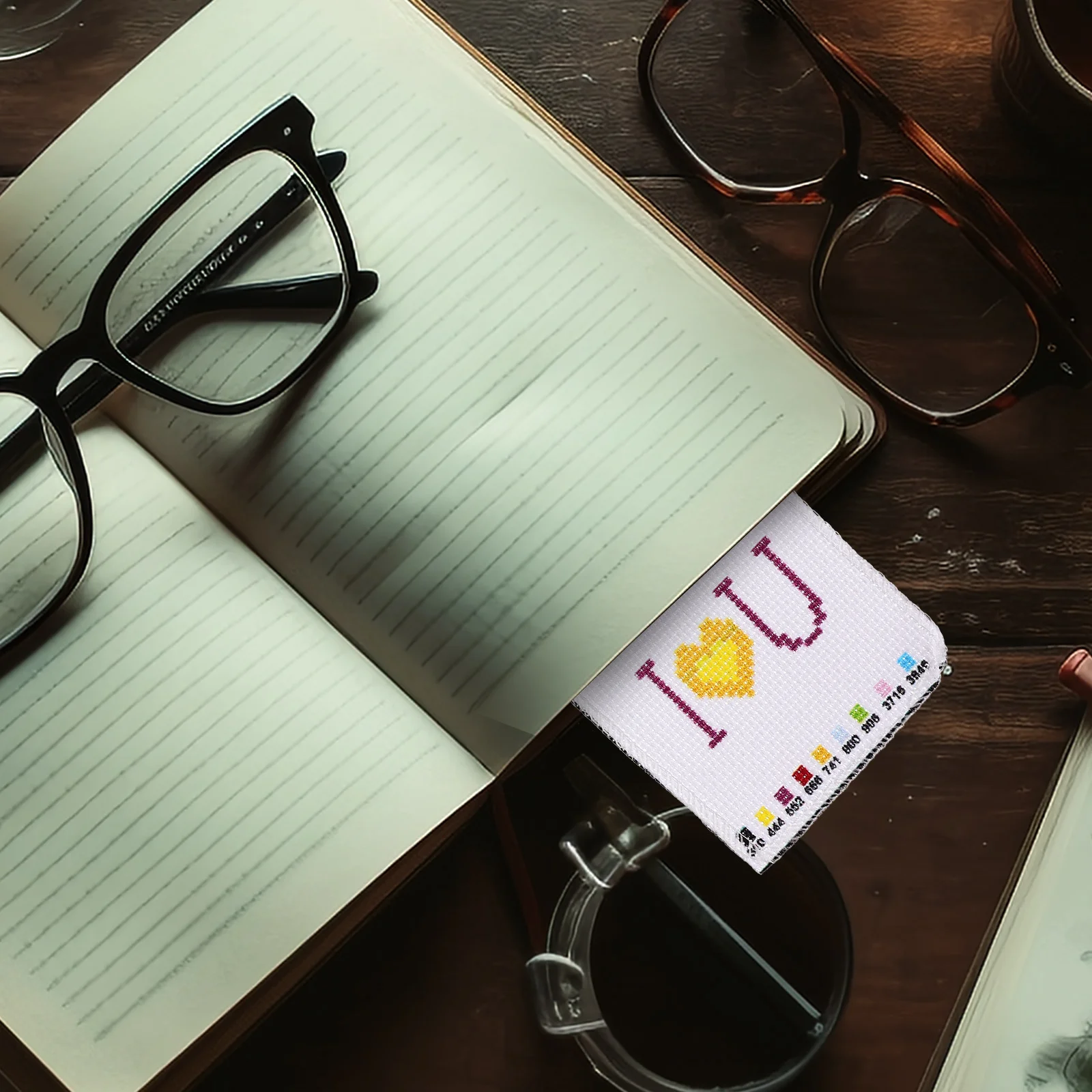 3 Zestawy do haftowania zakładek do książek DIY, zestawy zawieszek do książek, bezpieczne, delikatne, komfortowe, zapewniające przyjemność wizualną, prezent dla entuzjastów.