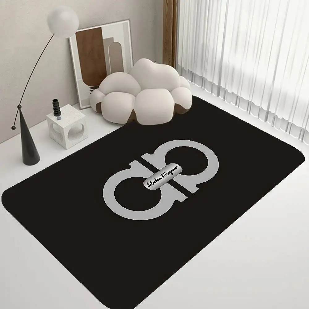 S-Salvatore F-Ferragamo Floor Mat Cheaper Anti-slip Modern Living Room Balcony Printed Bedside Mats