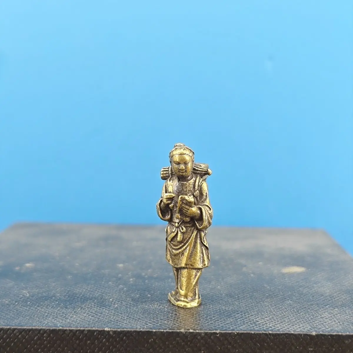 Brass reading and imperial examination Chinese ancient figure miniature model landscape artificial hill decoration