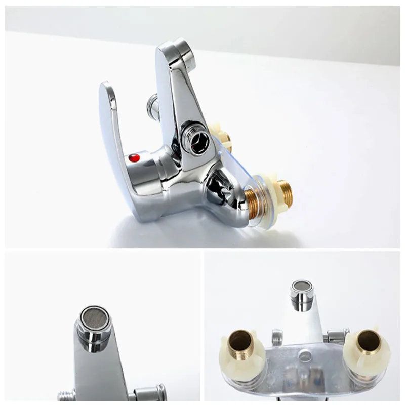 

Hot and cold faucets, bathroom kitchen, bathroom sink faucet, zinc alloy bathroom faucet, double hole basin