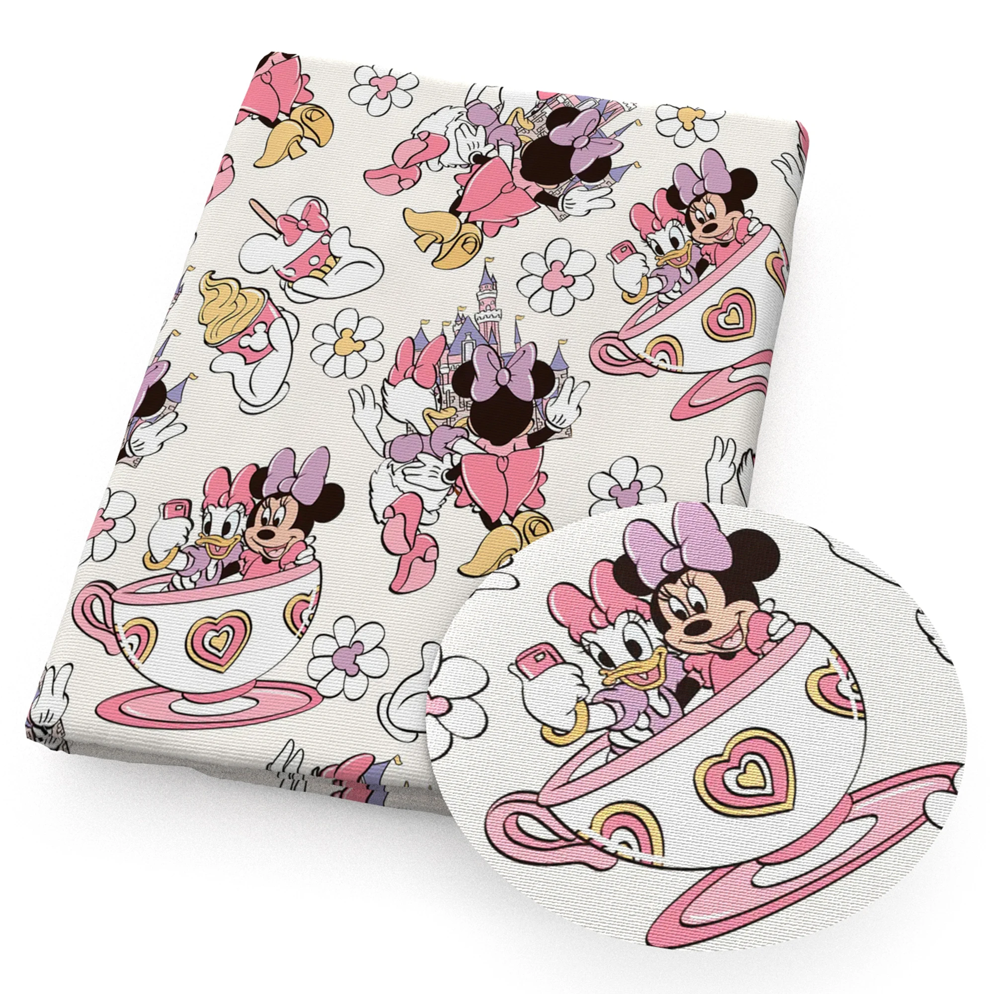 Disney 50*145cm Patchwork Stitch Polyester Cotton Fabric For Tissue Sewing Quilting Fabrics Needlework Material DIY Handmade