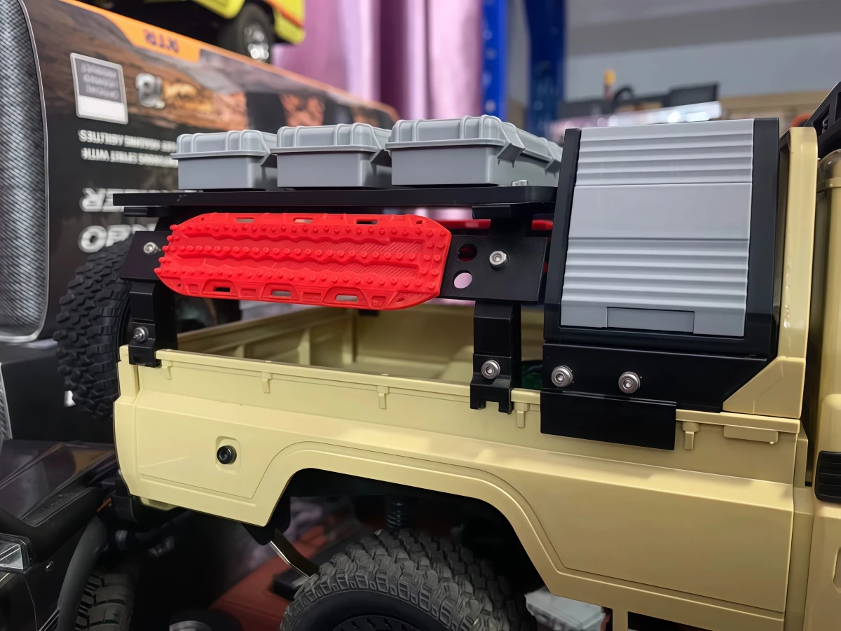 3D‑Printed Rear Bed Roll Bar Cage For 1/12 Mangniu MN82 LC79 RC Crawler Truck Simulation Upgrade Parts