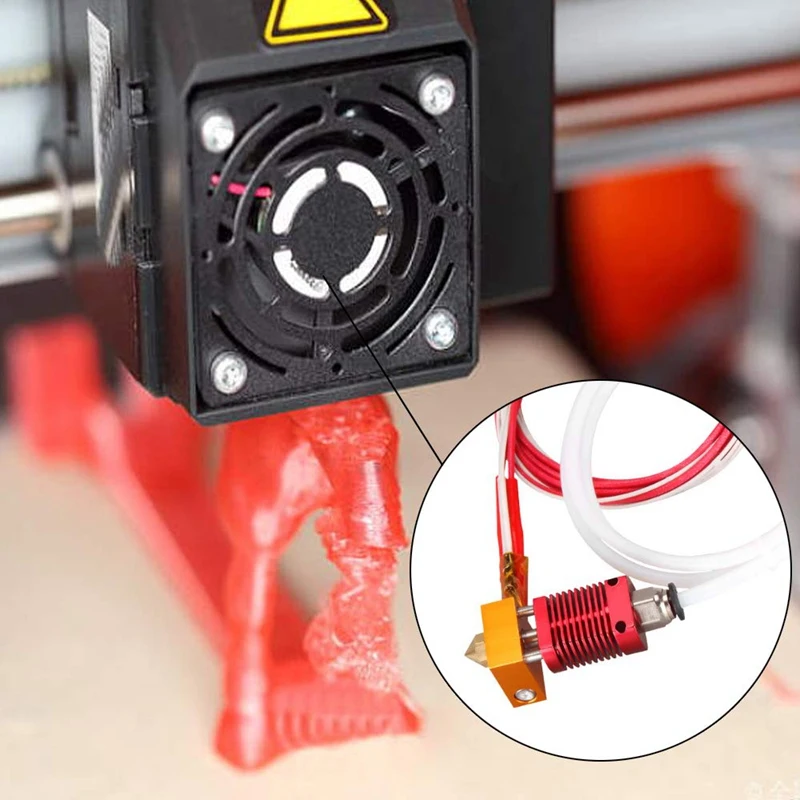 طابعة ABGG-3D MK8 Hotend Kit مع رأس الطباعة الطارد المجمعة الطارد مجموعة النهاية الساخنة لـ Ender 3 Ender 3 Pro