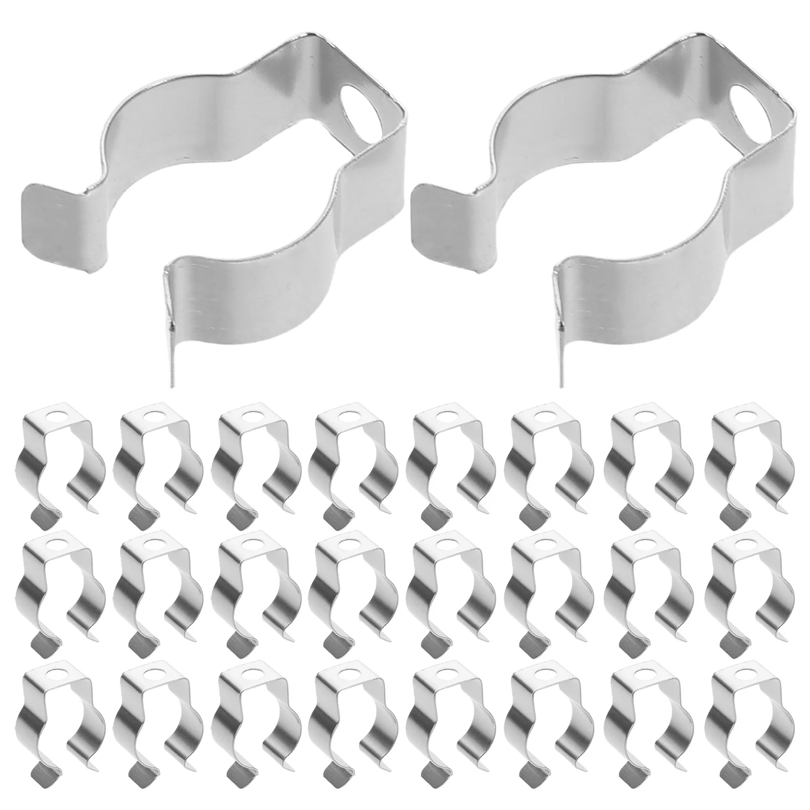 

100Pcs T5 Lamp Tube Clips Metal Fluorescent Light Holders Ceiling Wall Mount Brackets LED Light Tube Clip Replacement Lamp