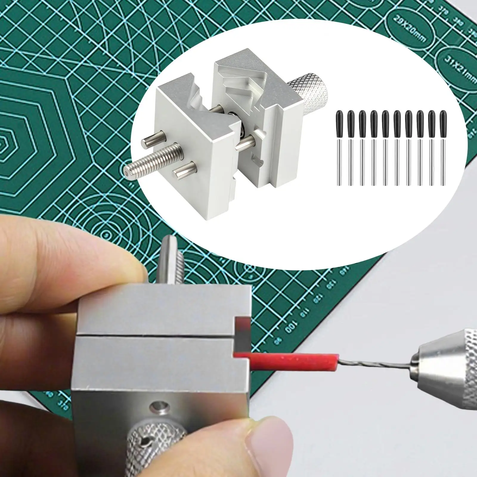Mini Vise Model Coloring Tool DIY Model Tabletop Professional Miniature Workbench Vise for DIY Hobby Small Part Model Making