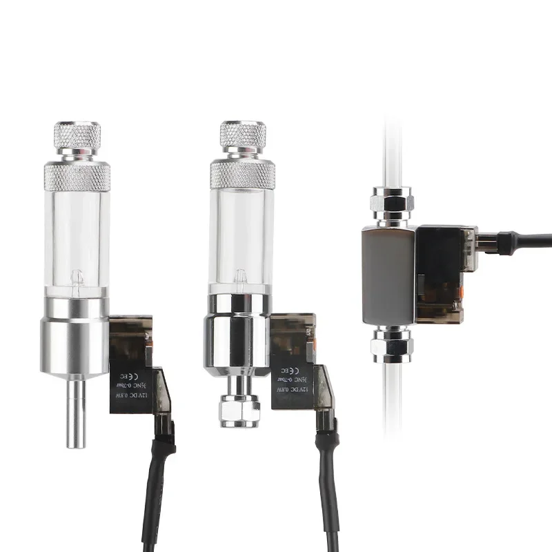 Aquarium CO2 Bubble Counter Regulator CO2 Reaction Control System Magnetic Solenoid Kit Check Valve Fish Tank Accessorie