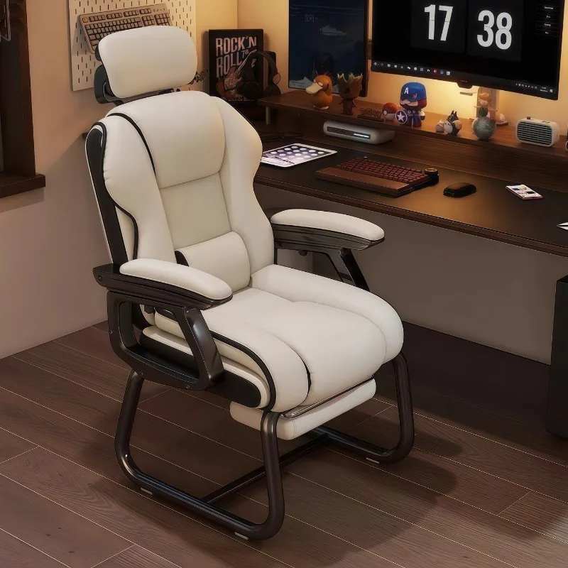 Computer chair comfortable sedentary bow home office reclining sofa leisure e-sports chair boss chair