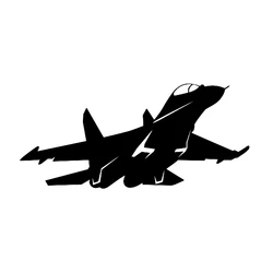 10374# Vinyl Decal Su-27 Aircraft Car Sticker Waterproof Auto Decors Car Styling Car Accessories Pegatinas Para Coche