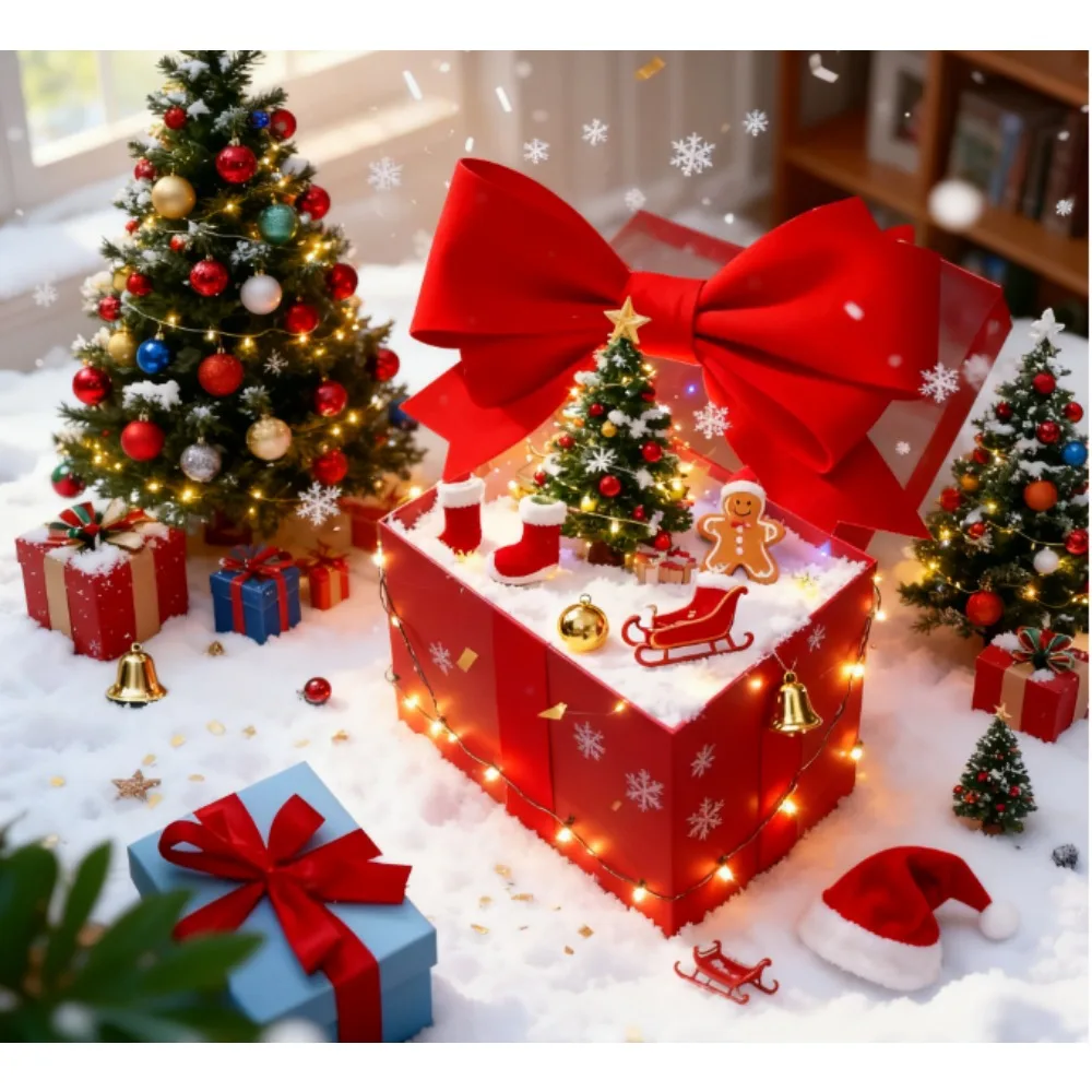 

2025 Mystery Surprise Box - Random Gifts in Premium Black Packaging, Blind Box for Adults, Teens & Kids, Fun Gift Idea