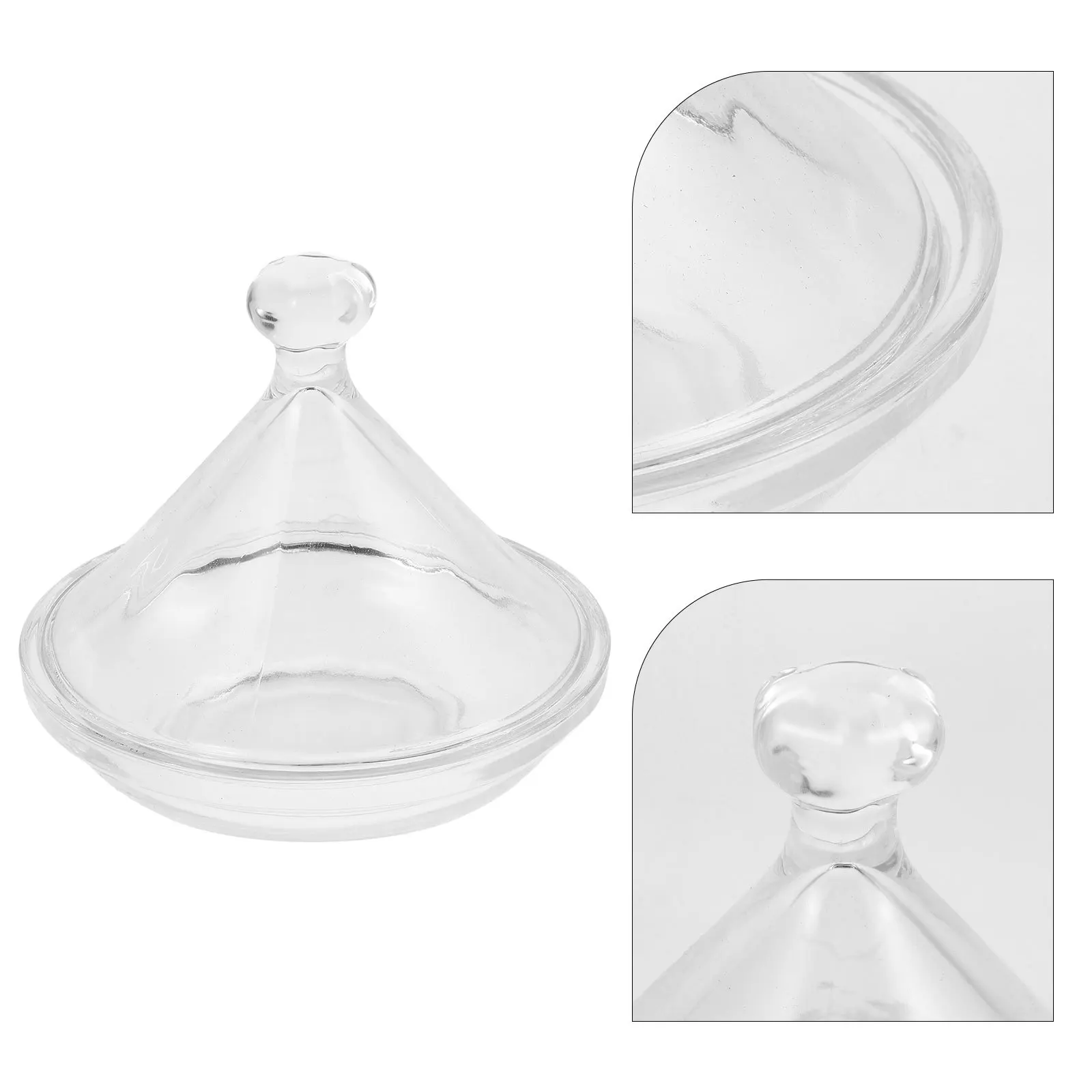 

Serving Tray with Lid Glass Dome Dessert Plate for Sweet Treats Cupcakes Cookies Snacks Cake Cover Jar Modern Candy Holder