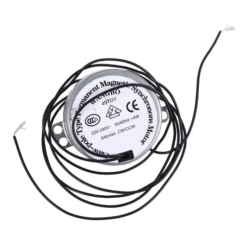 A96K-8X AC 220V-240V 5/6RPM 4W 50/CCW 7Mm Shaft Dia Fan Synchronous Motor