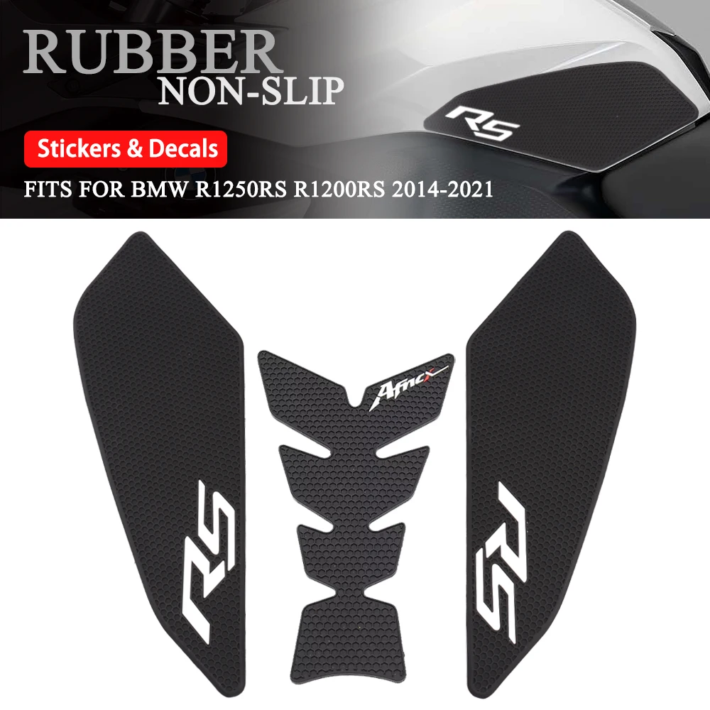 Motorcycle Sticker Rubber Tank Pad Side Non-Slip Protector Decals Fit For BMW R 1250 RS R1250 R1200 LC R1200RS R1250RS 2014-2023