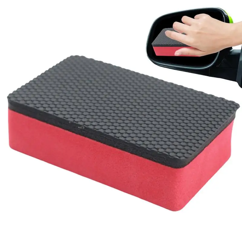 

Car Paint Prep Sponge Car Scrubber Pad Reusable Car Paint Clay Bar Scrubber Effective on Stubborn Stains for Painted Surfaces