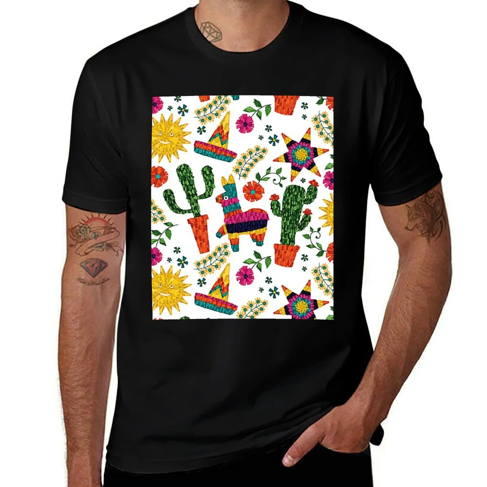 

Pinata party T-Shirt t shirts for man graphic funny t shirts with prints t shirt man cotton T-shirt