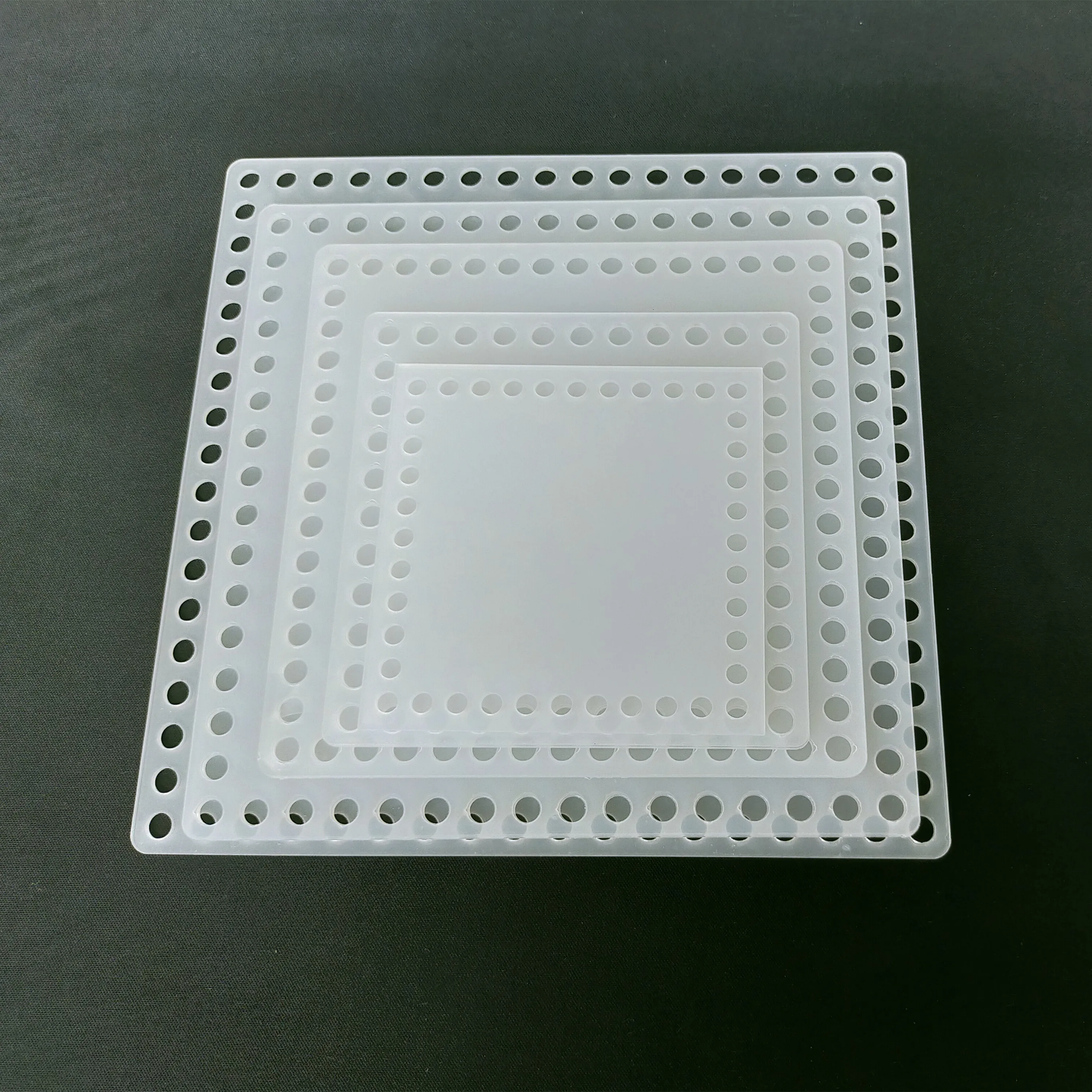 

10pcs Clear Square 10cm/12cm/15cm/18cm/20cm Acrylic Cast Plexiglass PMMA Plate For Knitting Bag